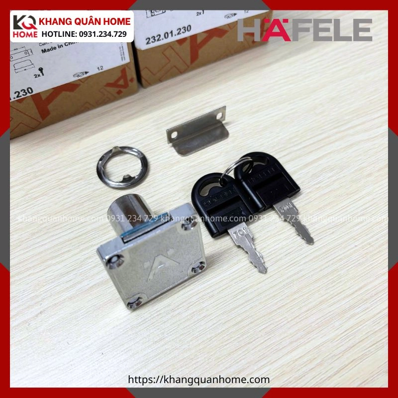 Hình Thực Tế Khóa tủ Häfele cửa dày 30mm 232.01.230