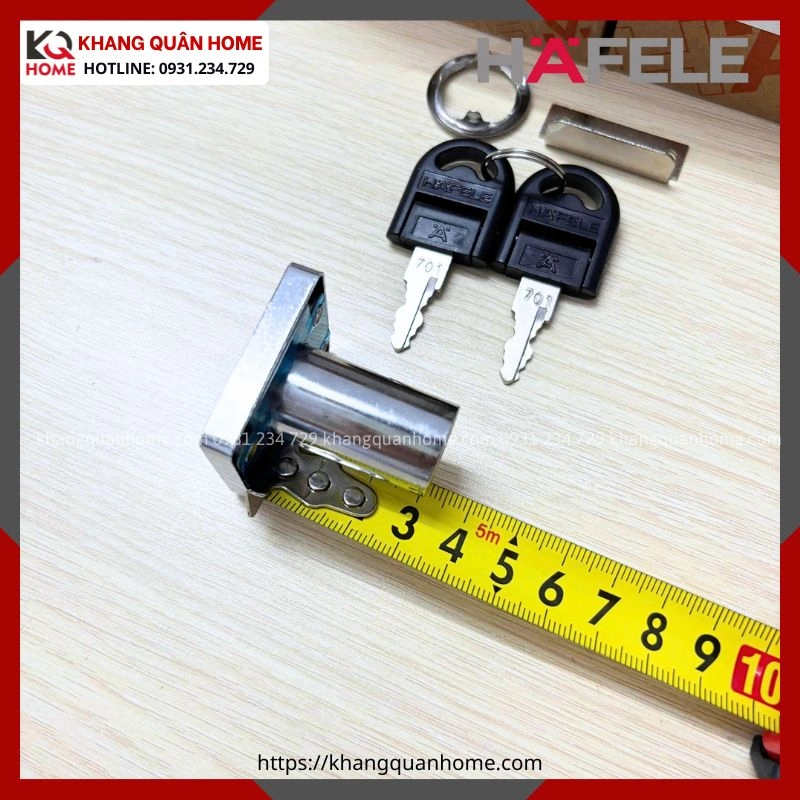 Hình Thực Tế Khóa tủ Häfele cửa dày 30mm 232.01.230