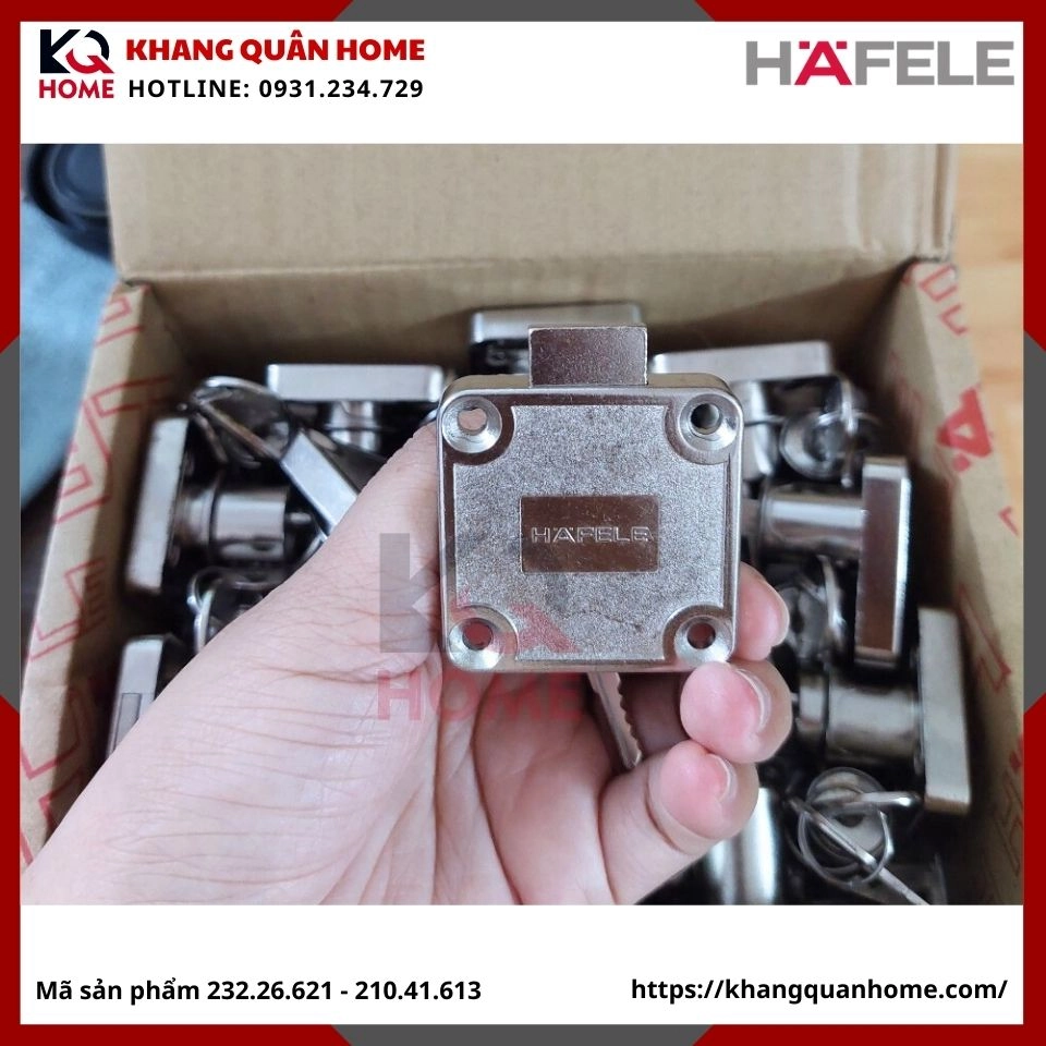 Vỏ Khóa Vuông Chốt Chết 22mm Hafele 232.26.621