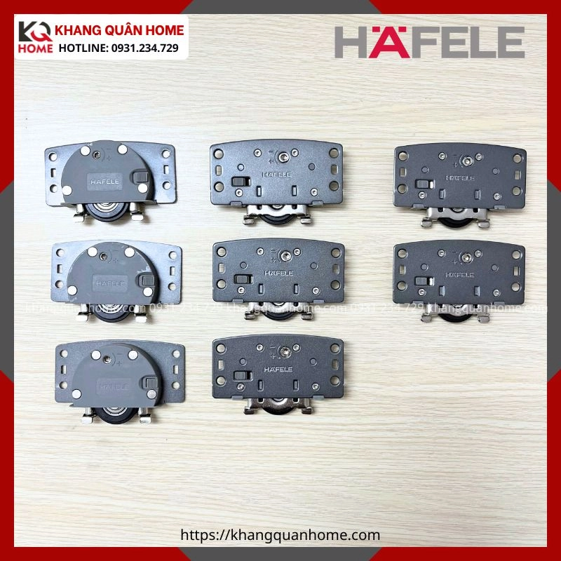 Hình Thực Tế Phụ Kiện Cửa Trượt Tủ Áo Slido F-Line18 50A Hafele 401.30.016