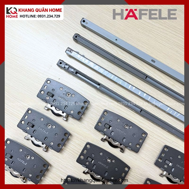 Hình Thực Tế Phụ Kiện Cửa Trượt Slido F-Line18 50A Hafele 401.30.016