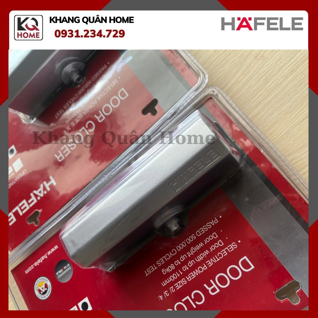 Thiết Bị Đóng Cửa Tự Động 80kg Hafele 499.30.003 - dừng 90 độ