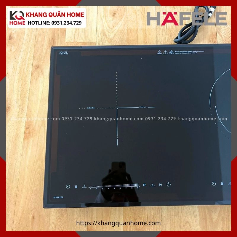 Hình Thực Tế Bếp Điện Từ Kết Hợp 2 Vùng Nấu, Hafele