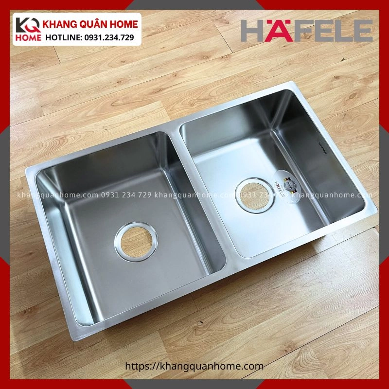Hình Thực Tế Chậu Rửa Bát inox 2 Hố Hafele