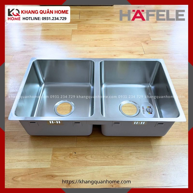 Hình Thực Tế Chậu Rửa Bát inox 2 Hố Hafele