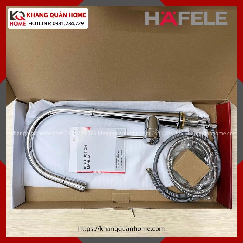 Hình thực tế Vòi rửa bát Hafele HT21-CH1P245 577.55.220