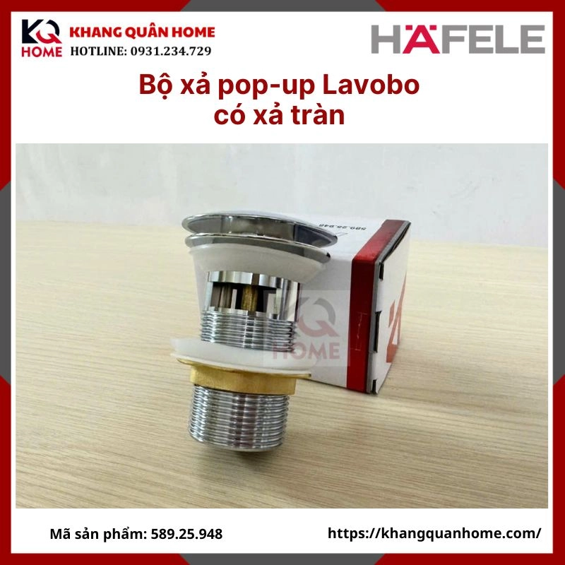 Bộ xả nhấn chậu lavobo Hafele 589.25.948