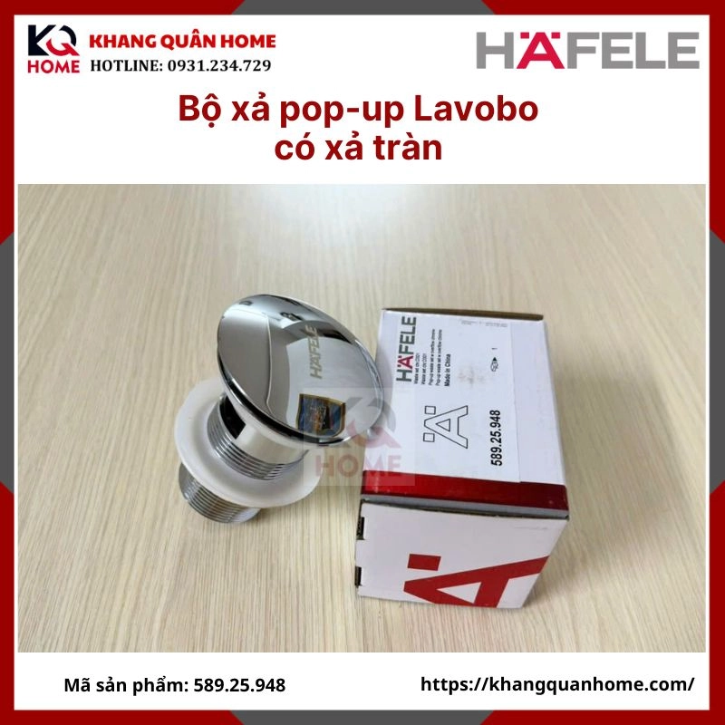 Bộ xả nhấn chậu lavobo Hafele 589.25.948