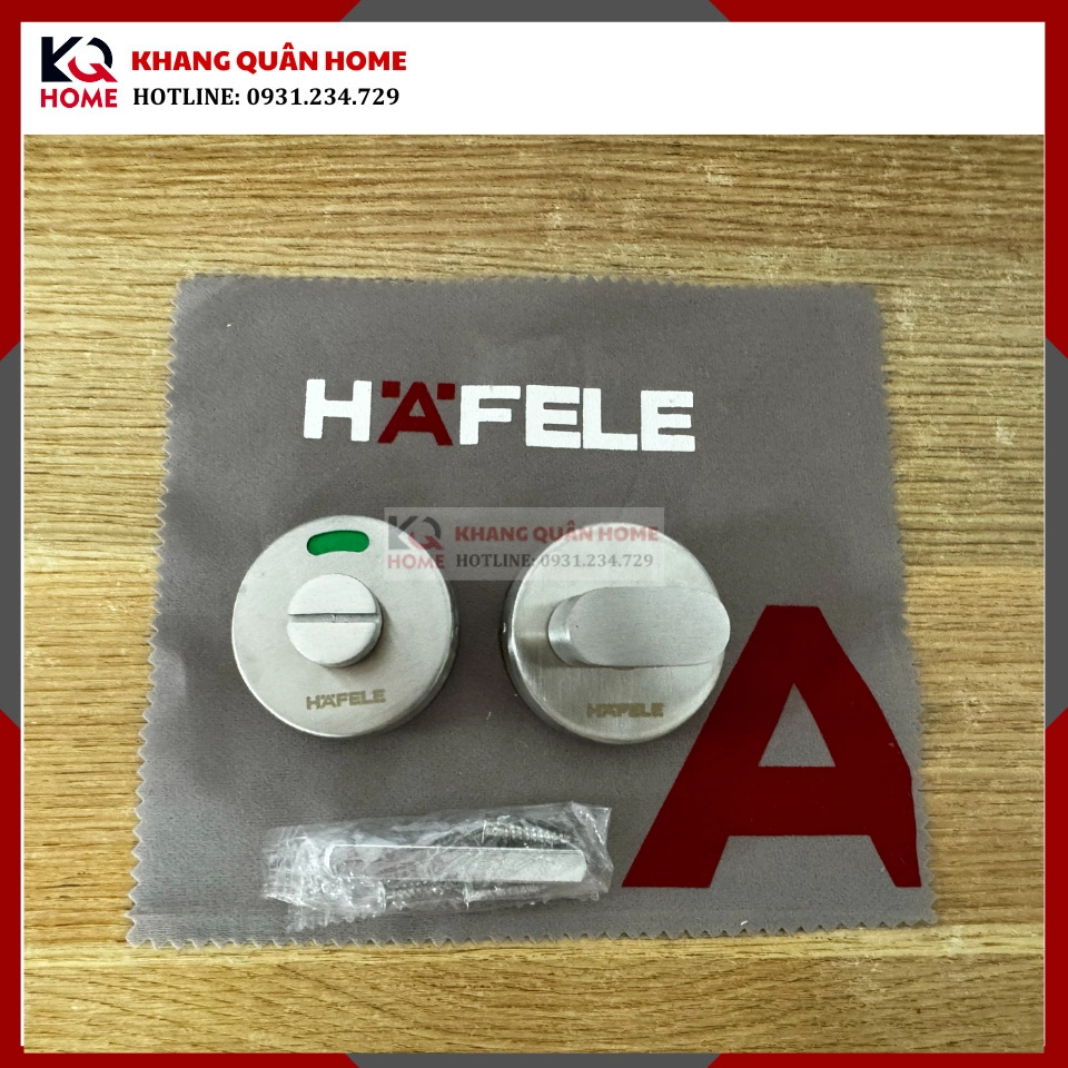 Chốt khóa xanh đỏ nhà vệ sinh Hafele