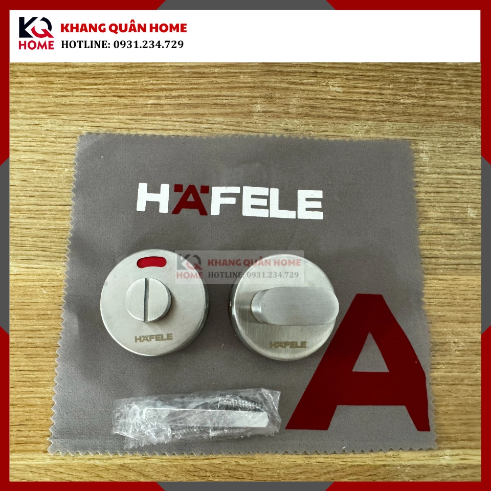 Chốt khóa xanh đỏ nhà vệ sinh Hafele 