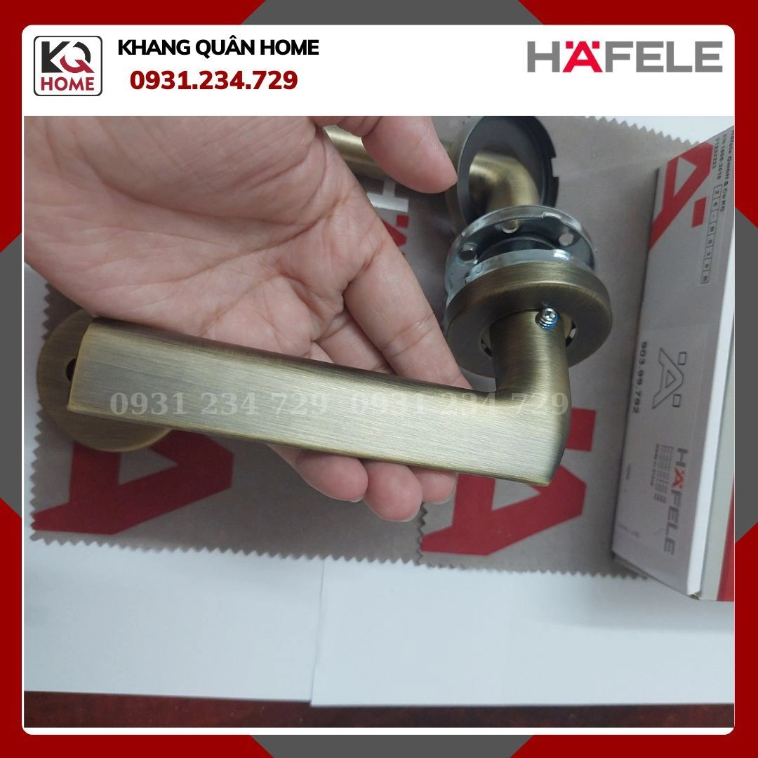 KHÓA CỬA HAFELE MÀU ĐỒNG RÊU 903.99.792