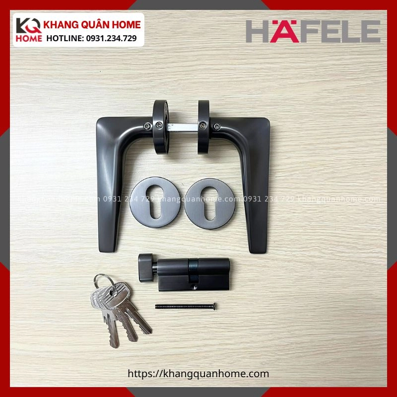 Hình Thực Tế Khóa Tay Nắm Cửa DIY Set C