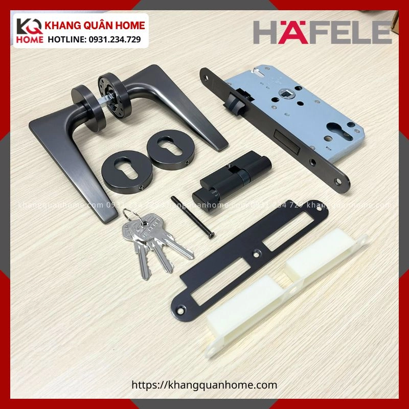 Hình Thực Tế Khóa Tay Nắm Cửa DIY Set C