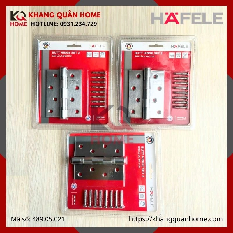 Bản Lề Lá 2 Vòng Bi 70Kg Hafele 489.05.021