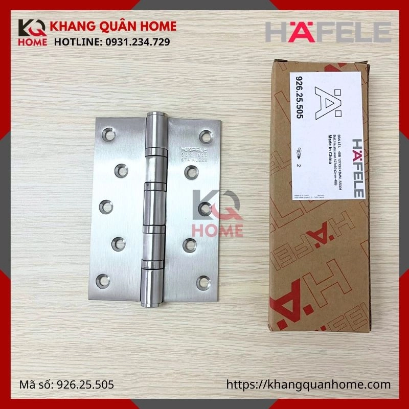 BẢN LỀ LÁ 4 VÒNG BI 80KG HAFELE 926.25.505