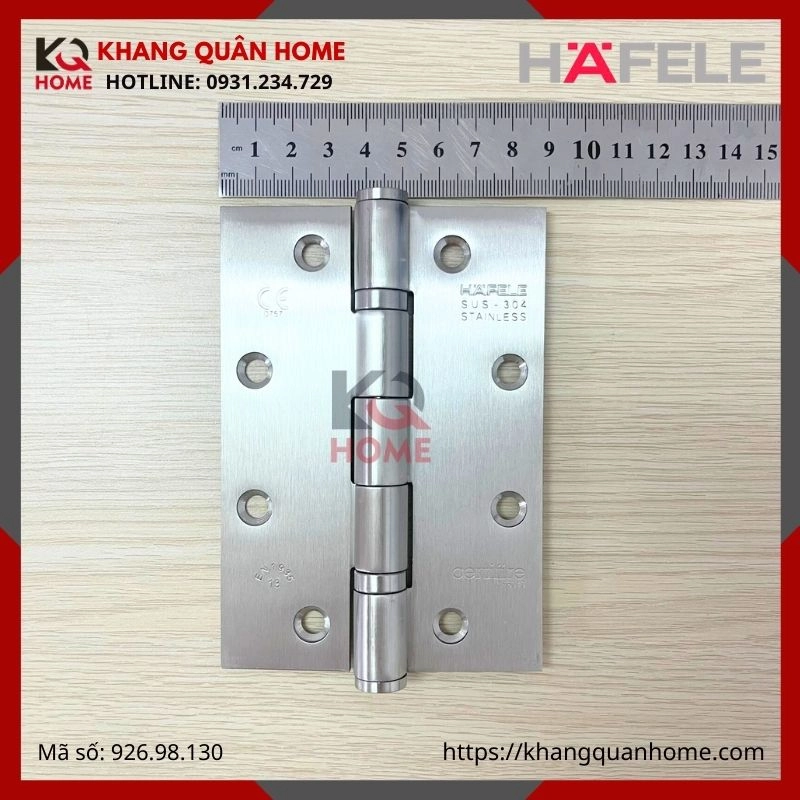 BẢN LỀ LÁ CHỐNG CHÁY 2 VÒNG BI 120KG HAFELE 926.98.130