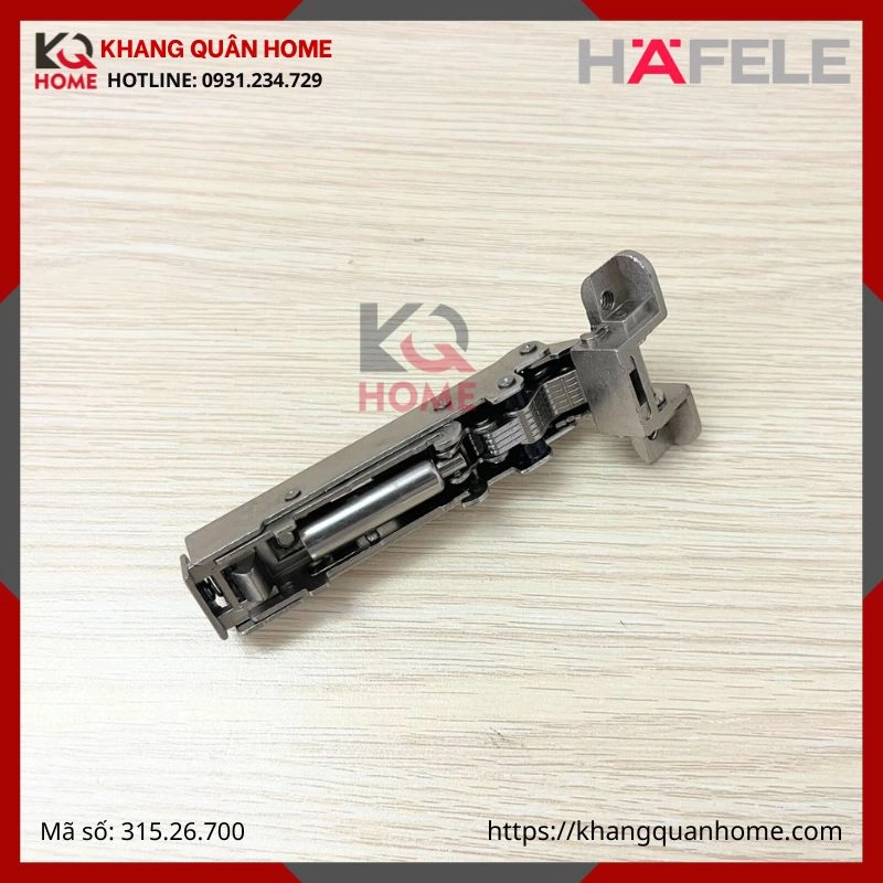 BẢN LỀ THẲNG KHUNG NHÔM HAFELE 315.26.700