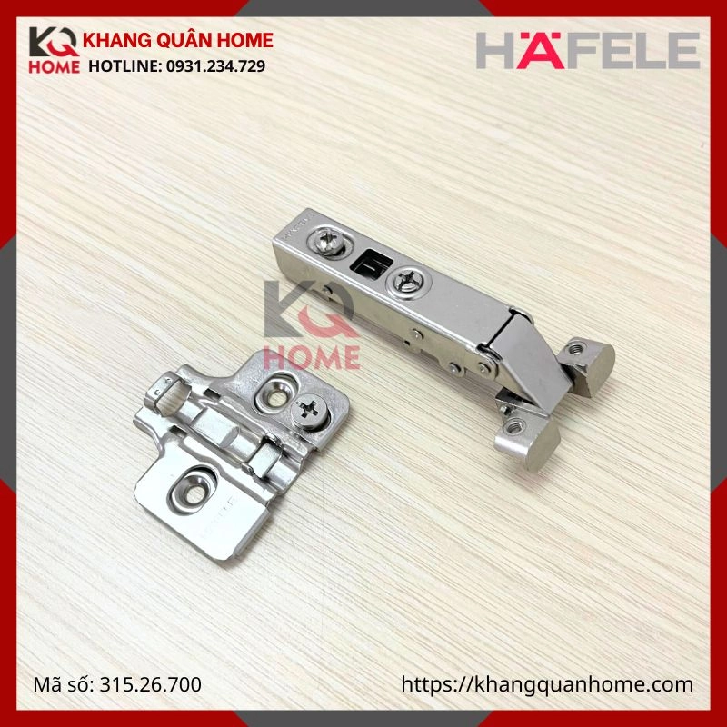 BẢN LỀ THẲNG KHUNG NHÔM HAFELE 315.26.700