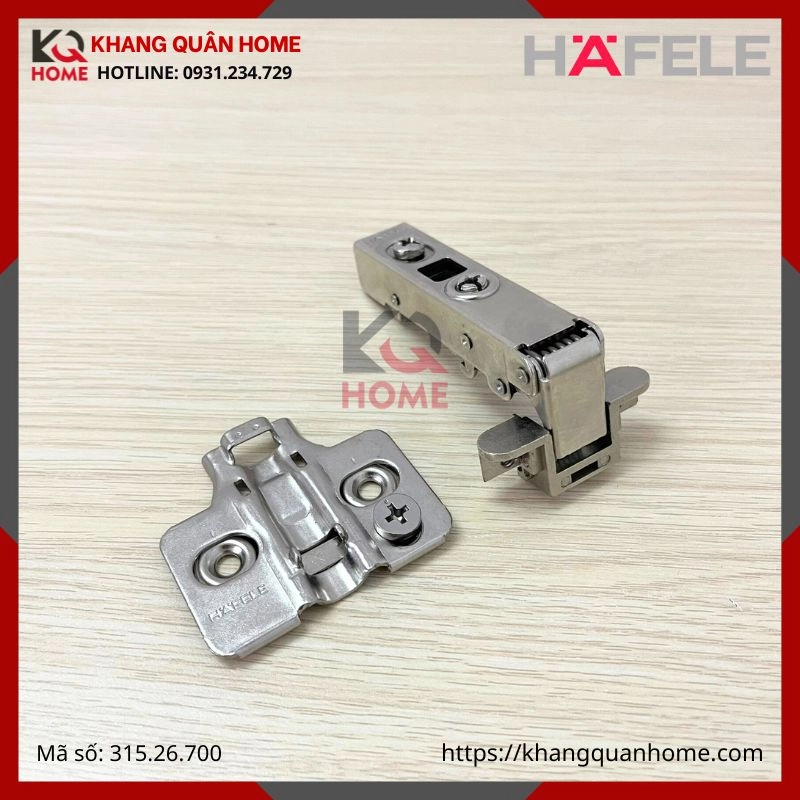 BẢN LỀ THẲNG KHUNG NHÔM HAFELE 315.26.700