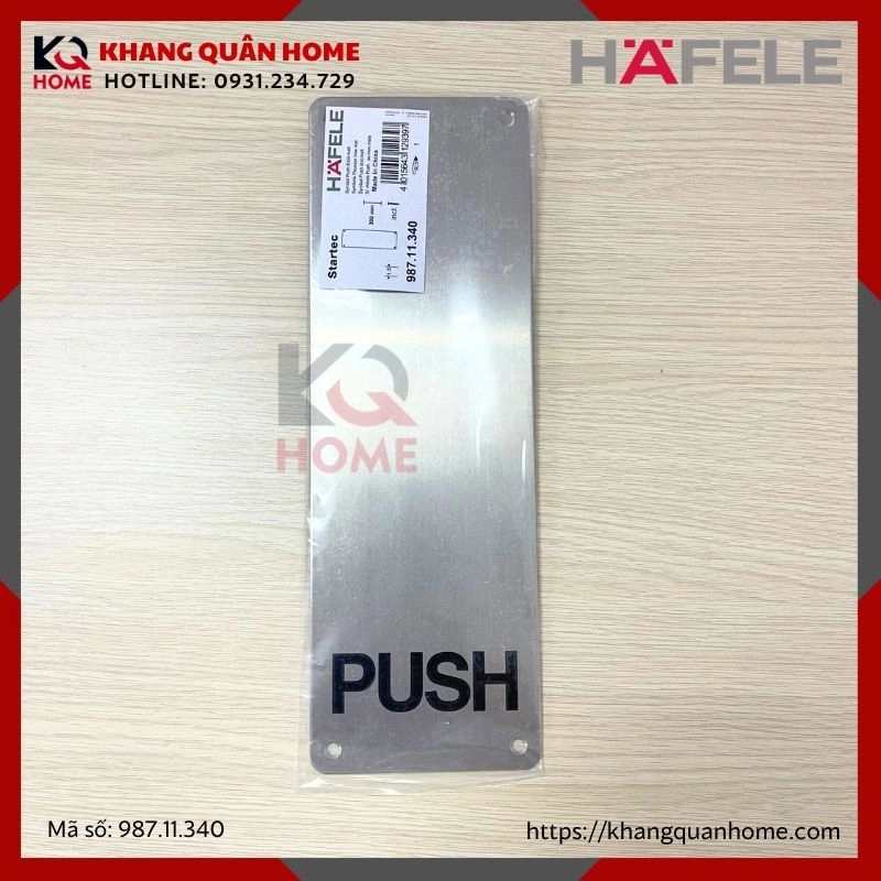 BẢNG ĐẨY CỬA PUSH HAFELE 987.11.340