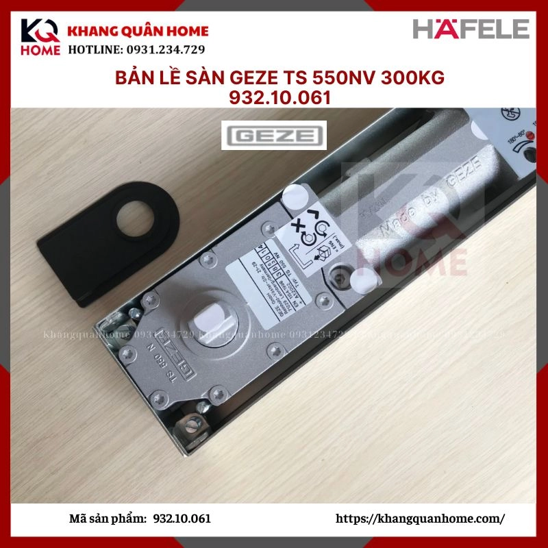 Bản lề sàn GEZE TS 550NV 300kg 932.10.061