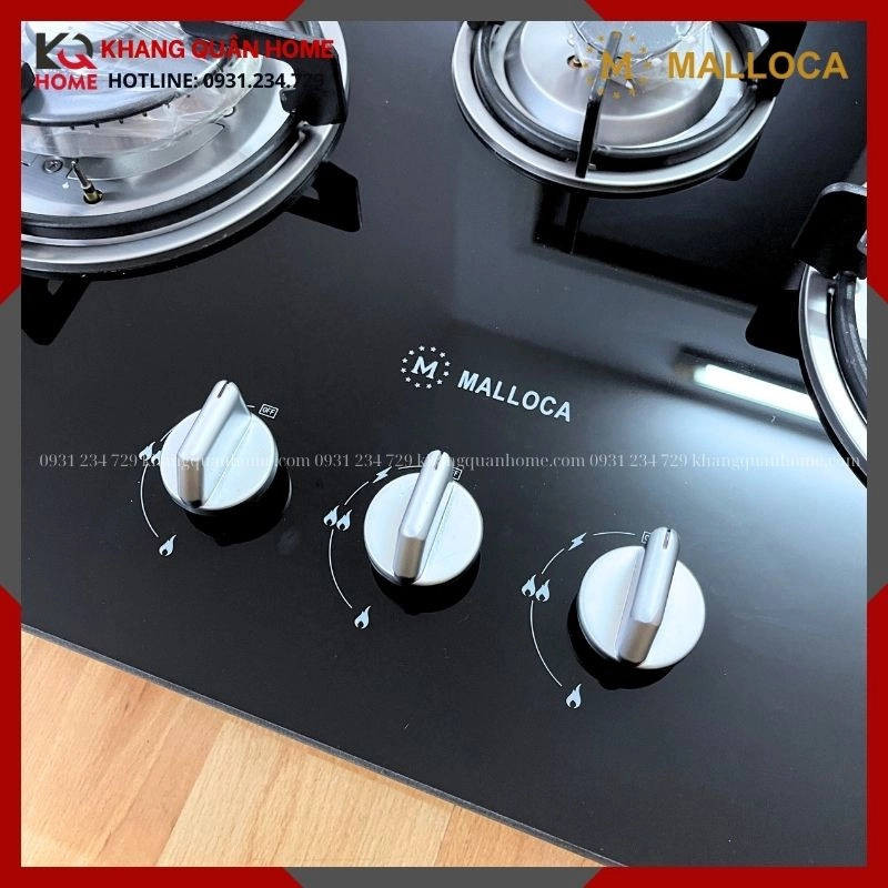Hình Thực Tế Bếp 3 Gas  Malloca GHG 733B NEW