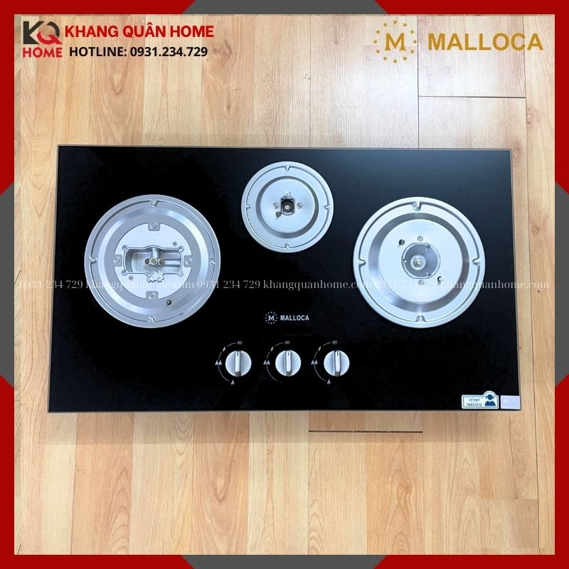 Hình Thực Tế Bếp 3 Gas  Malloca GHG 733B NEW