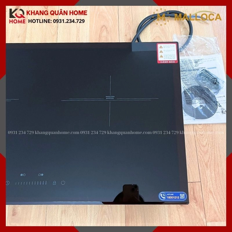 Hình Thực Tế Bếp kính âm 2 từ  Malloca MH-732 IN