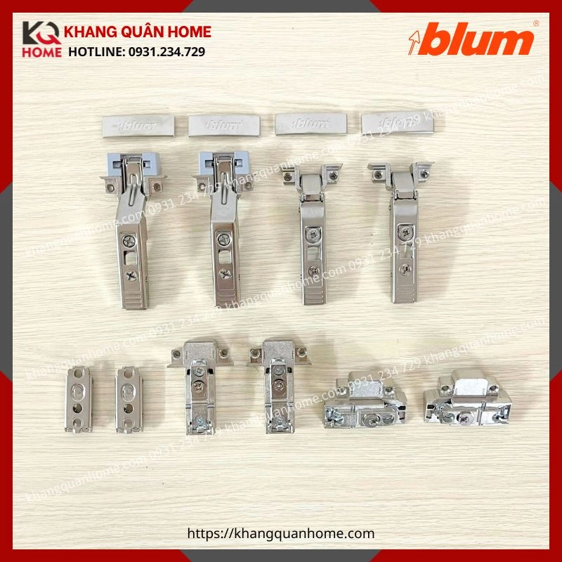 BỘ BẢN LỀ BLUM HF TOP CHO KHUNG NHÔM HẸP 19-21MM 78Z550AT11 8923153_khangquanhom