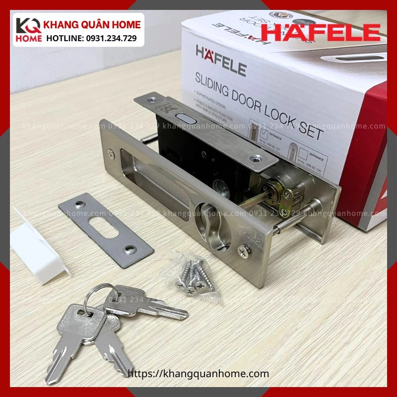 Bộ Khóa Cho Cửa Trượt Hafele 499.65.107