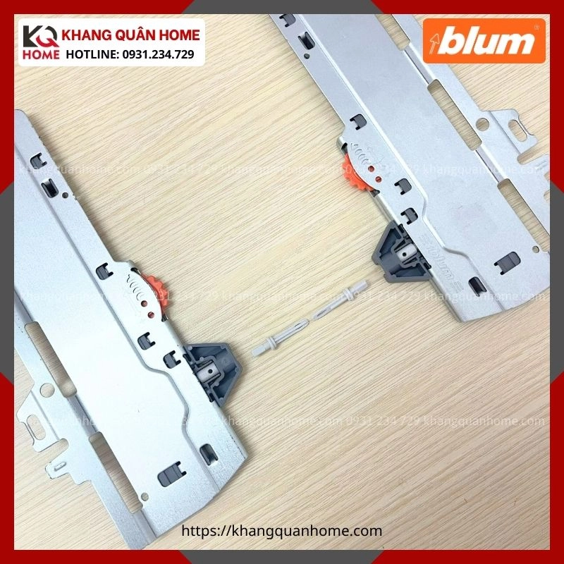 HÌNH THỰC TẾ BỘ NHẤN MỞ ĐÓNG GIẢM CHẤN TIP-ON BLUMOTION MERIVOBOX L3 15-40KG T60H4540 5586120