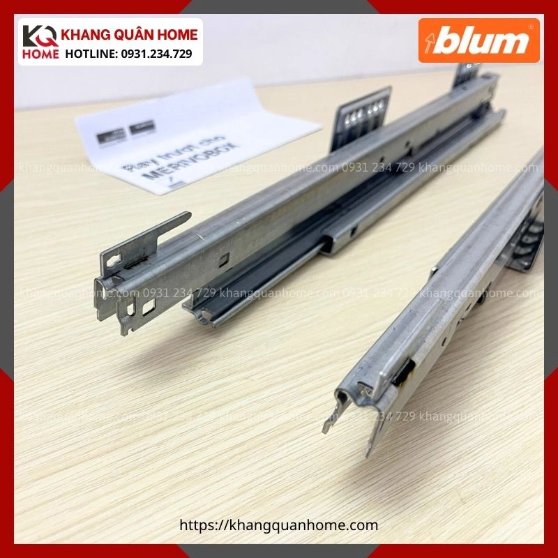 BỘ RAY TRƯỢT GIẢM CHẤN MERIVOBOX 500mm 40kg 7828244