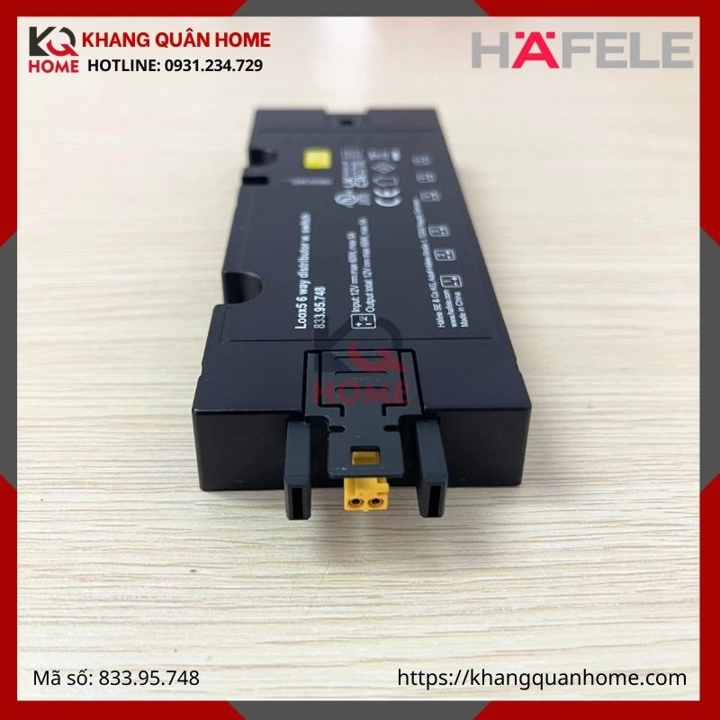 Bộ chia công tắc 12V 6 cổng ra Hafele Loox5 833.95.748