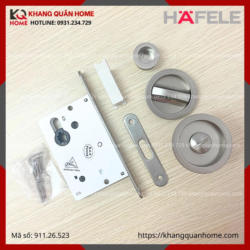 Bộ Khóa Cho Cửa Trượt Hafele 911.26.523