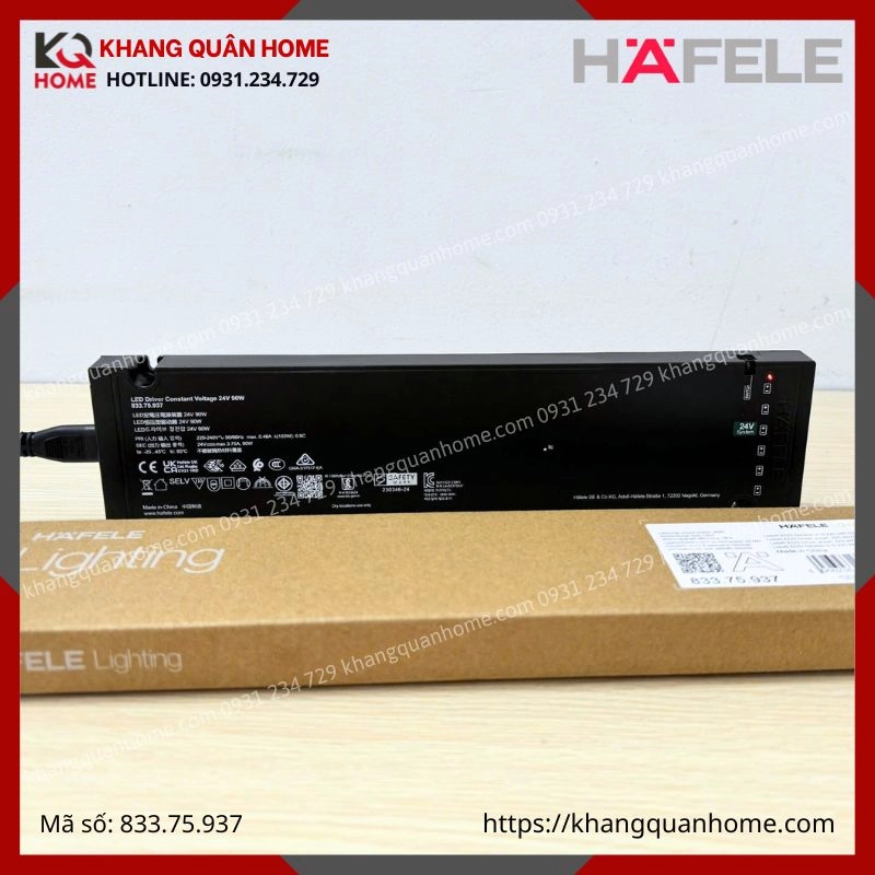 BIẾN ĐIỆN NGUỒN (ADAPTER) 24V-90W HAFELE LED LOOX5- 833.75.937