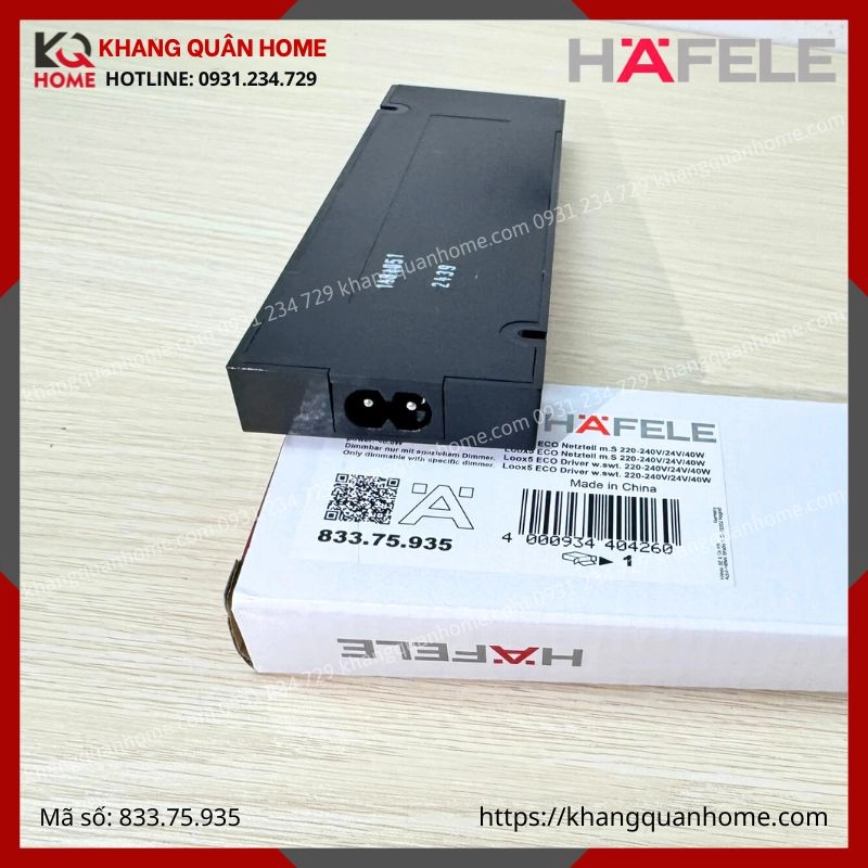 BIẾN ĐIỆN NGUỒN (ADAPTER) 24V-40W HAFELE LED LOOX5- 833.75.935