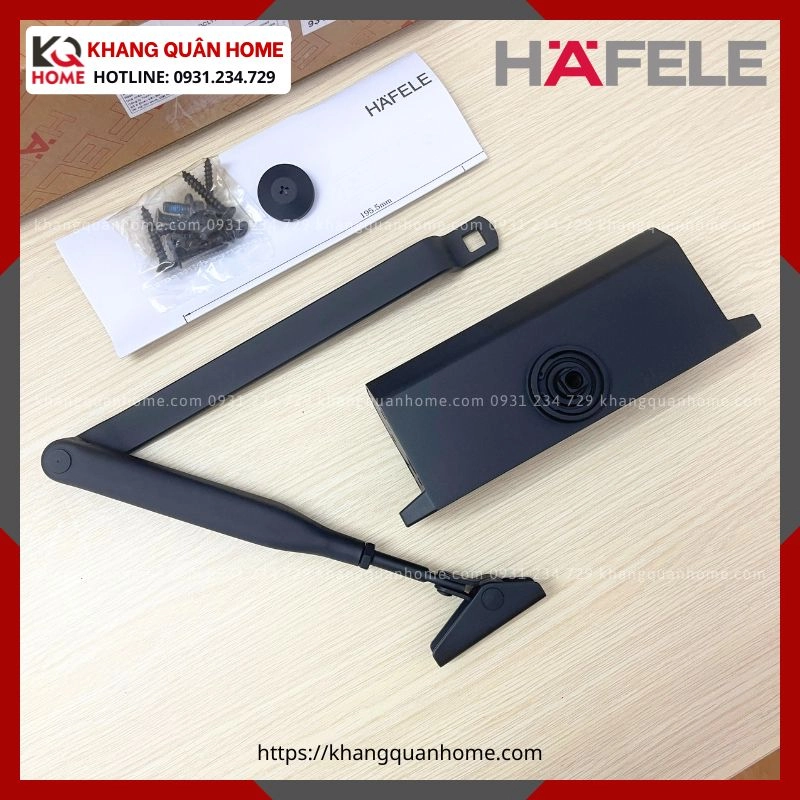 Tay Co Thủy Lực - thiết bị đóng cửa tự động 60kg Hafele 931.84.643