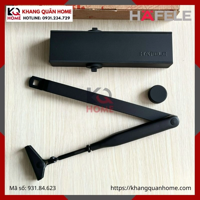 CÙI CHỎ HƠI TAY ĐẨY HƠI, THIẾT BỊ ĐÓNG CỬA TỰ ĐỘNG 80KG HAFELE 931.84.623 (9)