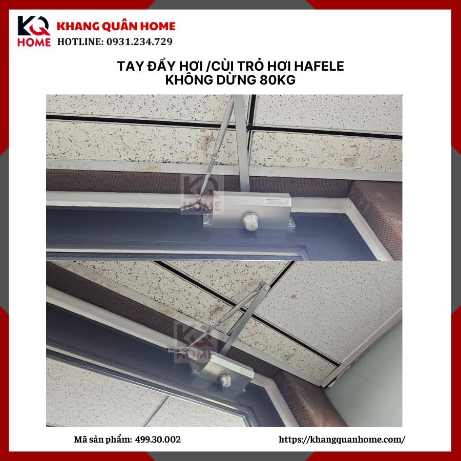 Cơ Cấu Đóng Cửa Tự động Hafele 499.30.002 Không giữ cửa