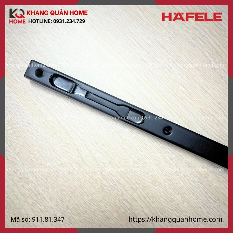 Chốt Cửa Âm Màu Đen Hafele 600mm Hafele 911.81.347
