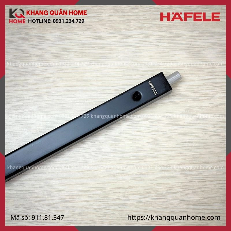 Chốt Cửa Âm Màu Đen Hafele 600mm Hafele 911.81.347