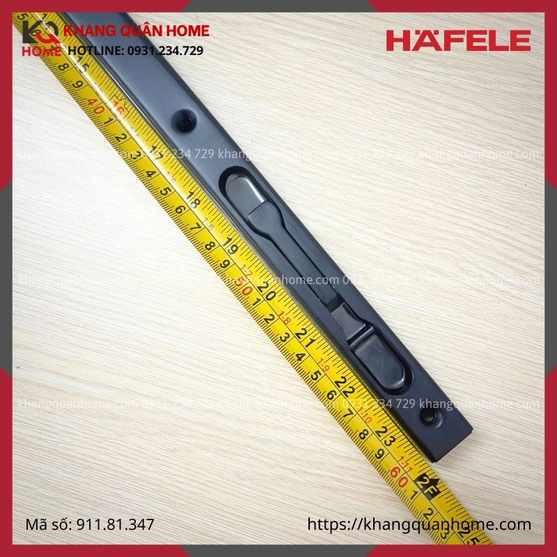 Chốt Cửa Âm Màu Đen Hafele 600mm Hafele 911.81.347