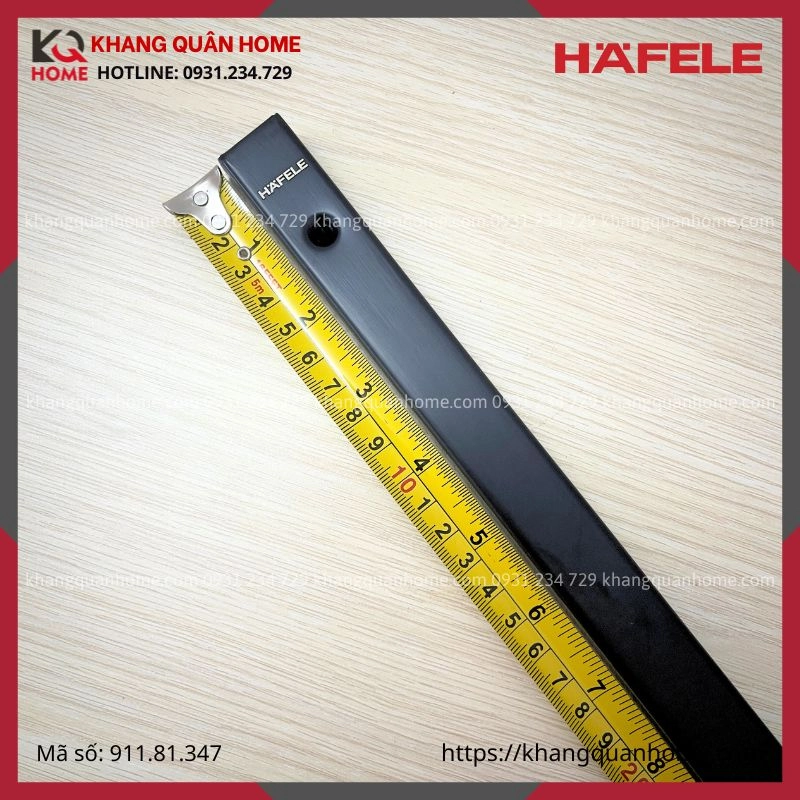 Chốt Cửa Âm Màu Đen Hafele 600mm Hafele 911.81.347