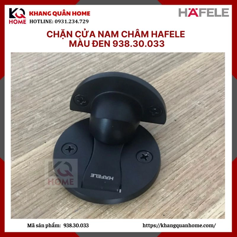 Chặn Hít Cửa Nam Châm Màu Đen Hafele 938.30.033