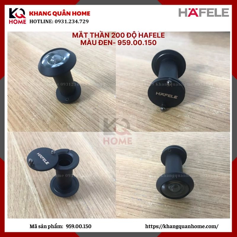 Chặn Cửa Nam Châm Màu Đen Hafele 959.00.150