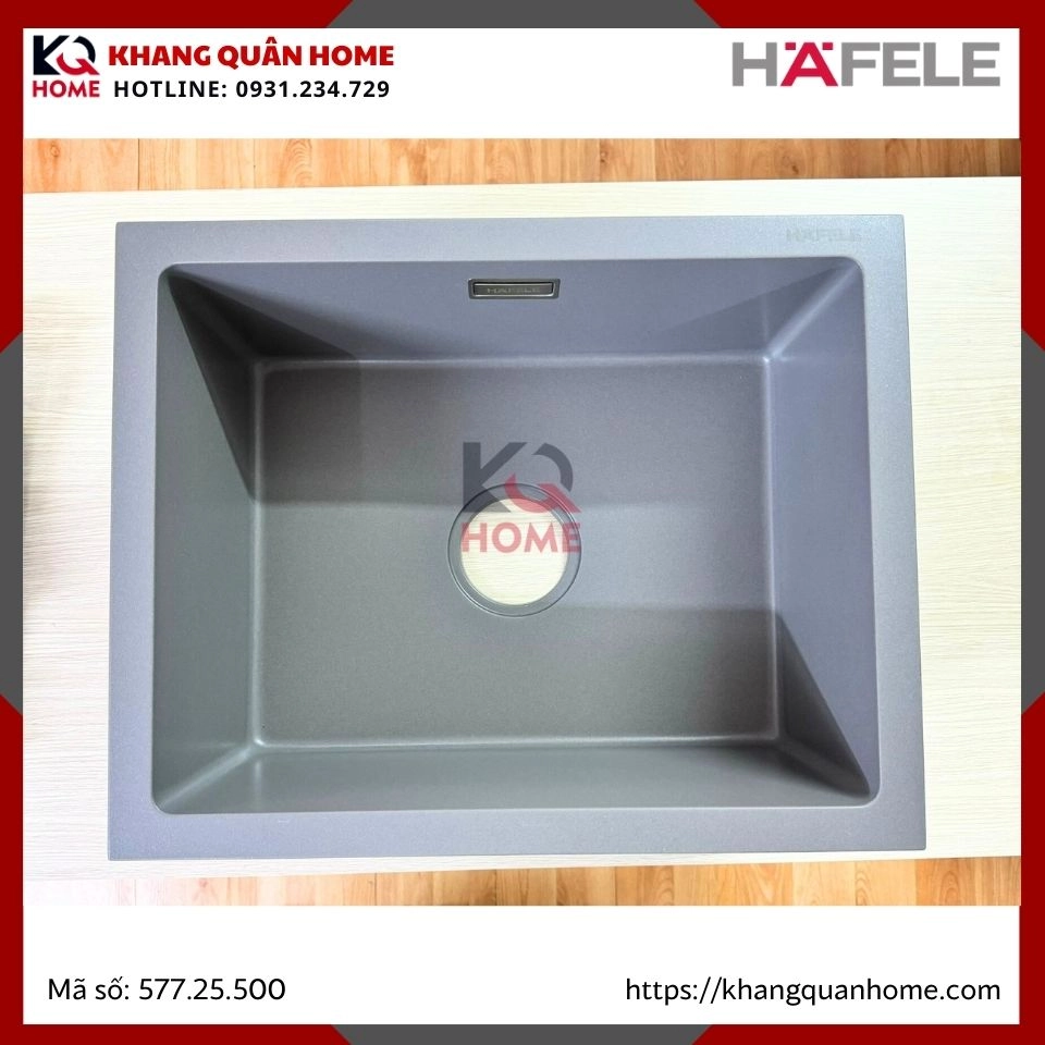 CHẬU RỬA CHÉN ĐÁ MÀU XÁM HAFELE HS22-GEN1S60S 577.25.500