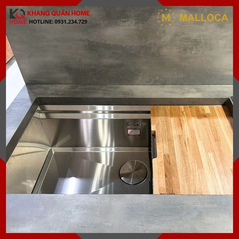 Hình Thực Tế Chậu Rửa Chén Malloca Sdile MS 781