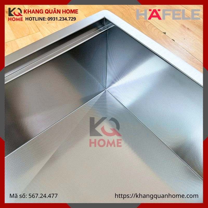 Hình thực tế Chậu rửa chén inox WS R0 HS24-SSN1S-8644_SILVER Hafele 567.24.477