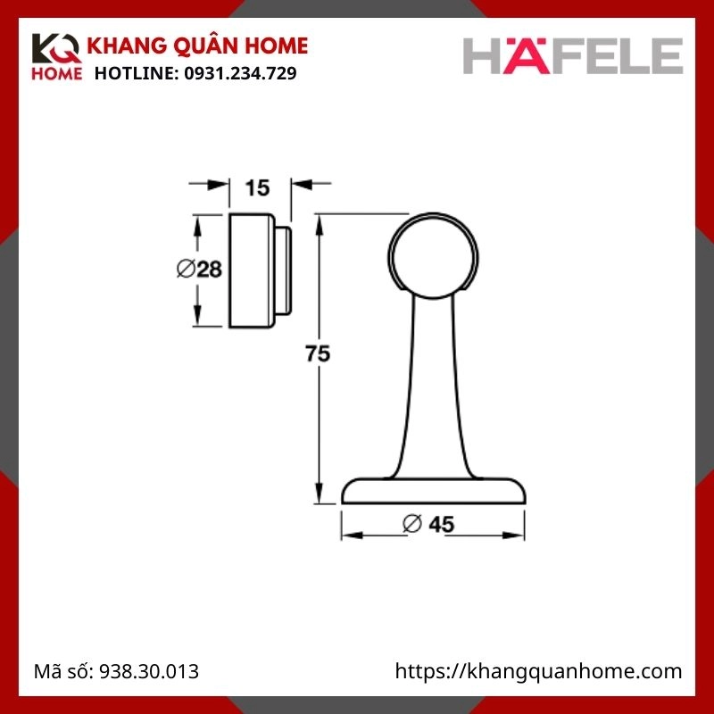 CHẶN CỬA NAM CHÂM 938.30.013