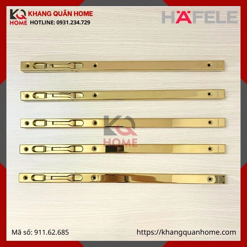 Chốt Âm 450mm Hafele  màu vàng đồng 911.62.685